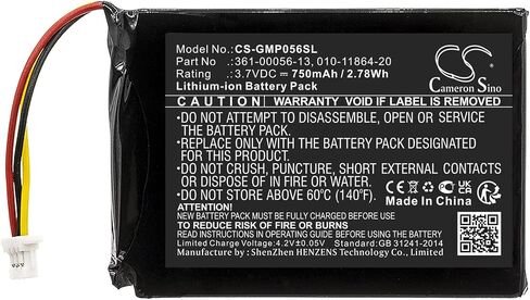 Cameron Sino Battery for Garmin Sport PRO Handheld Transmitter PN:Garmin 010-11864-20, 361-00056-13 750mAh / 2.78Wh in Saudi Arabia