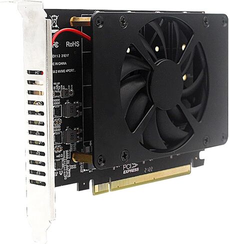 PH44F 4*NVMe PCIE X16 Split Card 4 * 32Gbps Motherboard PCIE RAID Splitter Expansion Controller Card Compatible with M.2 M Key SSD 2230 2242 2260 2280 in Saudi Arabia