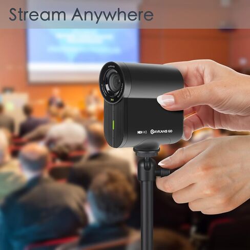 AVKANS Go Wireless Live Streaming 4K Camera, WiFi NDI Sport Action Camera with 9X Zoom, Video Recording Camera for Sporting Events/Baseball/Basketball/Softball... in Saudi Arabia