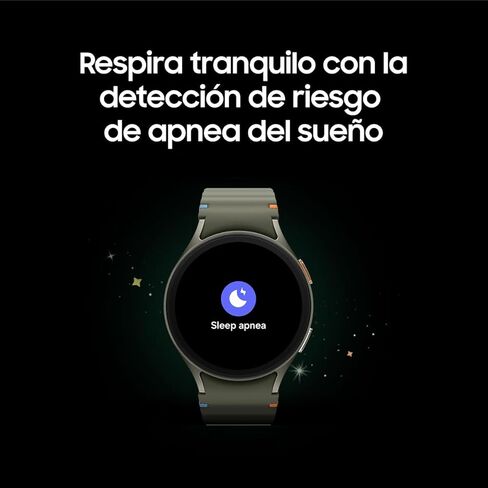 Samsung Galaxy Watch 7 (44 مم) AI Smartwatch w/ 1.5 "AMOLED ، WEAR OS 5 ، WI-FI ، Bluetooth ، معدل ضربات القلب ، توقف التنفس أثناء النوم ، GPS Tracker ، Model International L310 (w/ Fast Charger ، Green) (Renefed) in Saudi Arabia