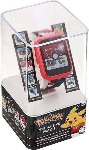 Accutime Pokemon Pokeball Touchnen Kids Watch Smart Watch - لعبة Red Interactive Educational Toy Watch مع الكاميرا ، الإنذار ، الآلة الحاسبة للأولاد والبنات - POK4230AZ in Kuwait
