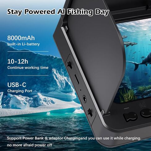 Underwater Fishing Camera, Waterproof, Fishing Camera with Infrared Night Vision Light, Portable Fish Finder with 98ft Cable and Upgraded HD Lens for Ice Lake Boat Kayak Fishing in Saudi Arabia