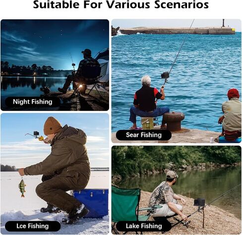 Underwater Fishing Camera, Waterproof, Fishing Camera with Infrared Night Vision Light, Portable Fish Finder with 98ft Cable and Upgraded HD Lens for Ice Lake Boat Kayak Fishing in Saudi Arabia