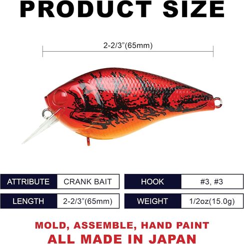 Lucky Craft Fishing Lure LC 2.0DRS ~ صوت حشرجة الموت العميق ~ ، crankbait in Saudi Arabia
