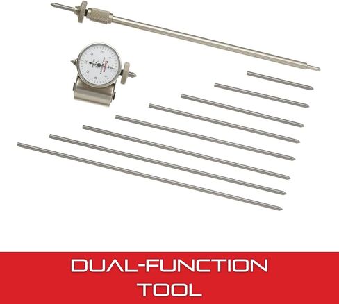 قرص تشويه العمود المرفقي من Starrett/مقياس الضغط مع ملحق موازنة - نطاق 2-3/8 بوصة - 18 بوصة، قراءة قرص 0-20-0، تخرج 001 بوصة - 696Z in Saudi Arabia