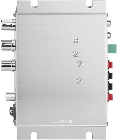 مضخم سيارة 12V 2.0 باس ثقيل HI FI 2.1 قناة ستيريو الصوت المصغرة أمبير للسيارة فضي للدراجات النارية in Saudi Arabia