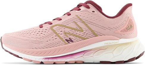 New Balance Women's Fresh Foam X 860 V13, Pink Moon/Nb Burgundy, 8.5 in Saudi Arabia