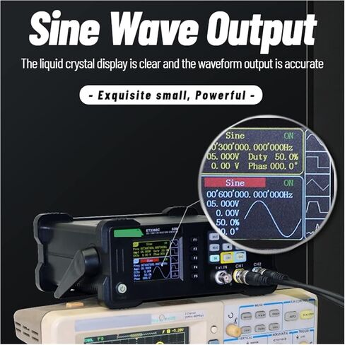 Satellite Finder, ET3320C/ET3340C Digital DDS Signal Generator Waveform Generator Pulse Signal Source 300MSa/s Frequency Meter AM/FM/PM Modulation Function for Adjusting Sat Dish(3320C 20MHz) in Saudi Arabia