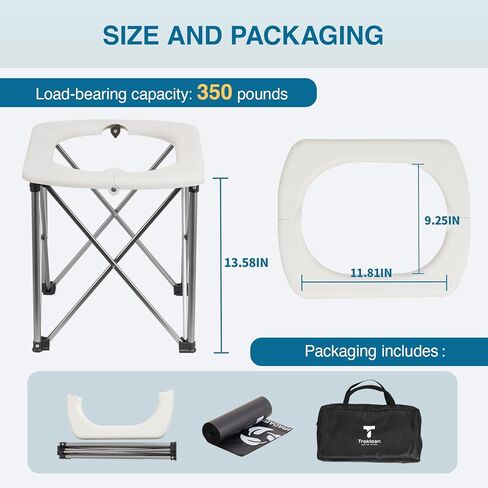 Portable Toilet for Camping Toulet Foldable Porta Potty for Adults Toilet Seat for Outdoor Travel in Saudi Arabia