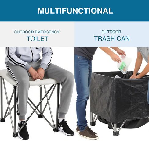 Portable Toilet for Camping Toulet Foldable Porta Potty for Adults Toilet Seat for Outdoor Travel in Saudi Arabia