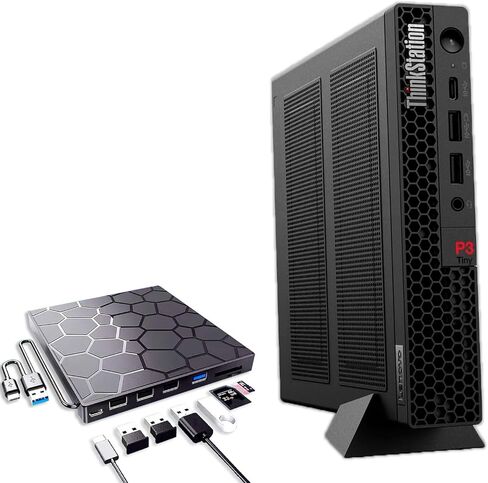 Lenovo ThinkCentre P3 Tiny AI Workstation Desktop ، Intel Core Ultra 5 235 VPRO ، Intel ARC Graphics ، 32GB DDR5 ، 1TB SSD ، DP ، HDMI ، Wi-Fi 6 ، Windows 11 Pro in Kuwait