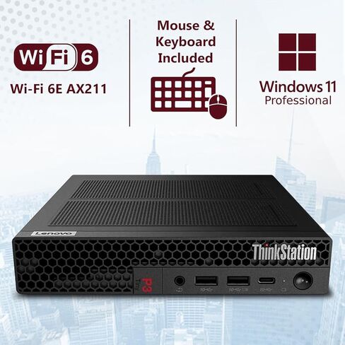 Lenovo ThinkCentre P3 Tiny AI Workstation Desktop ، Intel Core Ultra 5 235 VPRO ، Intel ARC Graphics ، 32GB DDR5 ، 1TB SSD ، DP ، HDMI ، Wi-Fi 6 ، Windows 11 Pro in Kuwait