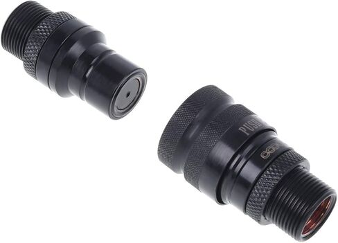 Alphacool 17368 Eiszapfen Quick Release Connector kit with Double Bulkhead G1/4 Inner Thread - deep Black Water Cooling Fittings in Saudi Arabia