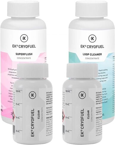 EK EKWB CryoFuel Clear 200ml Concentrate PC Coolant and Loop Cleaner + Superflush Concentrate Combo in Saudi Arabia