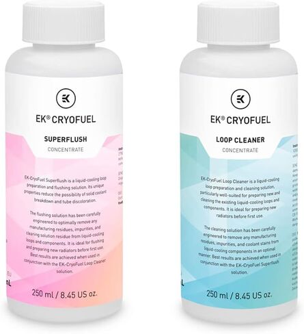 EK EKWB CryoFuel Clear 200ml Concentrate PC Coolant and Loop Cleaner + Superflush Concentrate Combo in Saudi Arabia