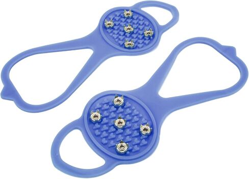 P ISkid Mpons with 5 Teeth - G for Winter Clim and Outdoor Activities - Fits Various Footwear (M) in Saudi Arabia