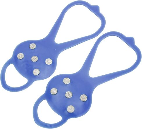 P ISkid Mpons with 5 Teeth - G for Winter Clim and Outdoor Activities - Fits Various Footwear (M) in Saudi Arabia