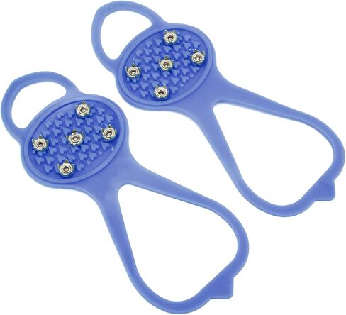 P ISkid Mpons with 5 Teeth - G for Winter Clim and Outdoor Activities - Fits Various Footwear (M) in Saudi Arabia