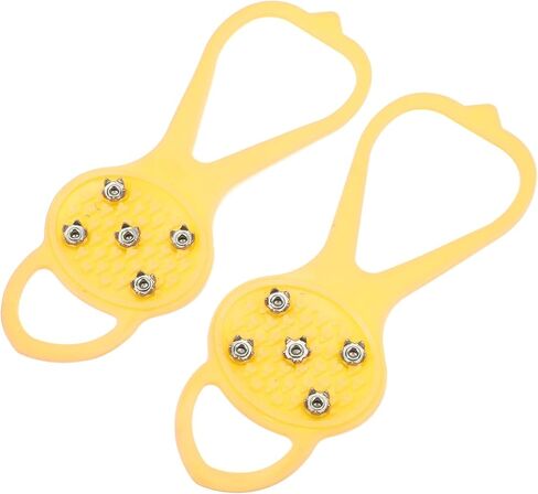 P ISkid Mpons with 5 Teeth - G for Winter Clim and Outdoor Activities - Fits Various Footwear (M) in Saudi Arabia
