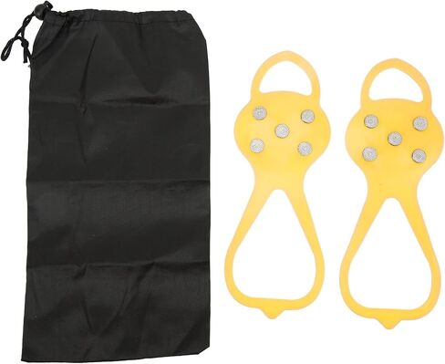P ISkid Mpons with 5 Teeth - G for Winter Clim and Outdoor Activities - Fits Various Footwear (M) in Saudi Arabia