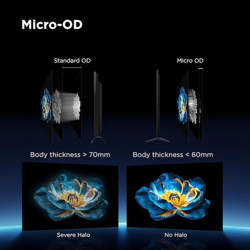 TCL 55 بوصة QM7K QD googletv الذكية - Dolby Vision ، Dolby Atmos ، HDR ، Accelerator 288hz ، Alexa متوافق مع حماية CPS لمدة 12 شهرًا ، Aux HDMI ، دفق in Saudi Arabia
