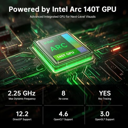 ASUS NUC 15 Pro Mini Desktop Computer, Intel Series 2 Core Ultra 7 255H, 32GB DDR5 RAM, 1TB PCIe SSD, Intel Arc 140T GPU, 8K/Quad 4K HDR, Win 11 Pro, Thunderbolt 4, WiFi 7, for AI & Data Analysis in Saudi Arabia