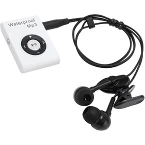 Zunate Water Proof MP3 Player 8GB للسباحة والرياضة - IPX8 تحت الماء MP3 مشغل سماعات الرأس ، المدمجة في مقطع ، يدعم FLAC WAV مسموعة لتشغيل ركوب الأمواج (الأزرق) in Kuwait