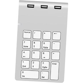 لوحة مفاتيح مفتاح لوحة مفاتيح لوحة مفاتيح USB الميكانيكية مع منافذ USB Hub Silver Zinc Alboy Wired Forder in Kuwait