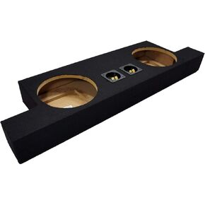 American Sound Connection Compatible with Chevy Colorado or GMC Canyon Crew Cab Truck 2004-2012 Dual 10" Subwoofer Sub Box Speaker Enclosure in Saudi Arabia