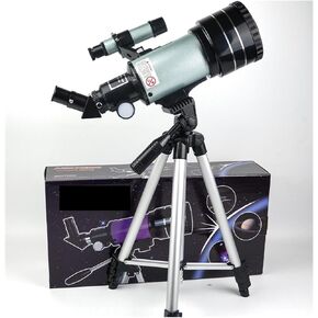 70mm Aperture Astronomical Refractor Telescope for Adults & Kids - Portable 300mm Telescope for Astronomy Beginners (15X-150X)(Blue) in Saudi Arabia