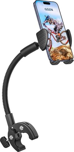 GDZN Phone Holder for Wheelchair/Stroller/Treadmill/Spin Bike/Mic Stand/Boat/Exercise Bike - 360°Adjustable Handlebar Clamp, Compatible with iPhone 16/15 Pro Max 4.7-7" Cell Phone in Saudi Arabia