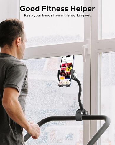 GDZN Phone Holder for Wheelchair/Stroller/Treadmill/Spin Bike/Mic Stand/Boat/Exercise Bike - 360°Adjustable Handlebar Clamp, Compatible with iPhone 16/15 Pro Max 4.7-7" Cell Phone in Saudi Arabia