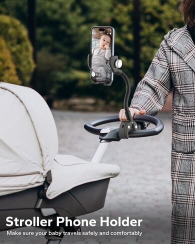 GDZN Phone Holder for Wheelchair/Stroller/Treadmill/Spin Bike/Mic Stand/Boat/Exercise Bike - 360°Adjustable Handlebar Clamp, Compatible with iPhone 16/15 Pro Max 4.7-7" Cell Phone in Saudi Arabia