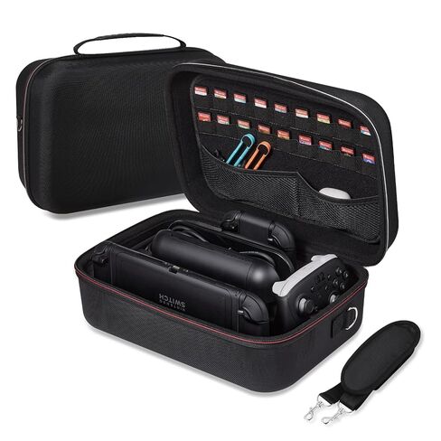 COBAK All-in-One Cases Cases for Nintendo Switch 2 (2025) ، مع 18 فتحات بطاقة لعبة ، حامل وحدة تحكم PRO ، تخزين قفص الاتهام والمحول ، مقصورة ملحق ، حقيبة سفر محمولة ، أسود in Saudi Arabia
