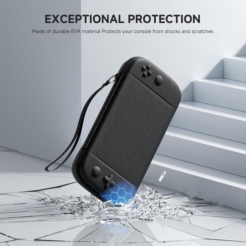 حزمة إكسسوارات echtpower لـ Nintendo Switch 2 ، مفتاح 2 حالة حمل ، غطاء واقي من السيليكون ، واقي شاشة HD 2 قطعة ، متينة وخفيفة الوزن وكبيرة ، وملحقات للمفتاح 2 in Kuwait