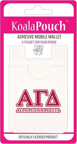 Sorority Shop Alpha Gamma Delta - Koala Pouch - Adhesive Cell Phone Wallet with AGD Greek Letter Design in Saudi Arabia