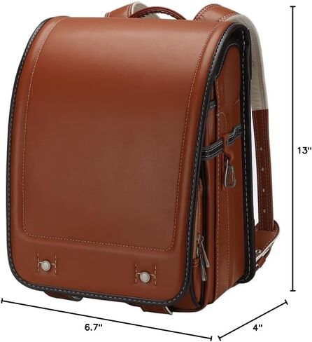 حقيبة ظهر Baobab's Wish Ransel Randoseru حقيبة مدرسية يابانية شبه أوتوماتيكية للفتيات والفتيان من جلد البولي يوريثان bab-rng58 (وردي) in Kuwait