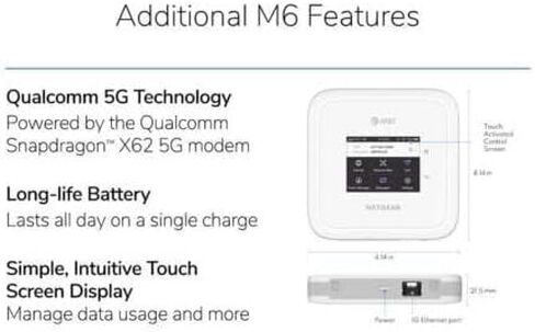 Netgear - Nighthawk M6 5G Hotplof SPOMPOT MR6110 in Saudi Arabia