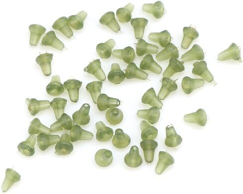 50PCS Fishing Bait Stops with Fishing Bobber Stopper for Fishing Tackle Accessory(Green) in Saudi Arabia
