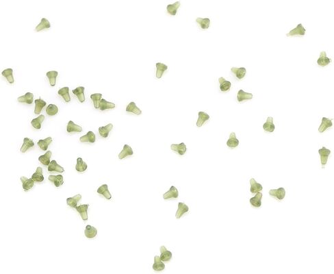 50PCS Fishing Bait Stops with Fishing Bobber Stopper for Fishing Tackle Accessory(Green) in Saudi Arabia