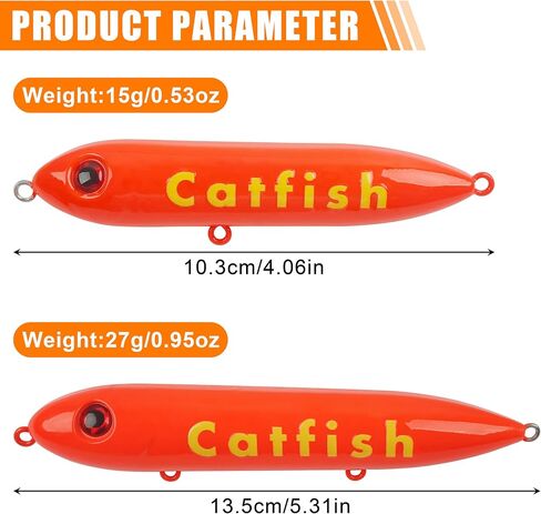 Catfish Rattling Line Float Lure for Catfishing Catfish Spook Rattle/Floats Dragon Style Peg Floats for Santee Rig Fishing 4/5.5inch, 5/10 Pack in Saudi Arabia