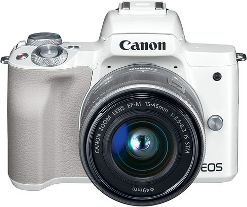 Canon EOS M50 Mirrorless Camera Kit W/EF-M15-45MM MONED و 4K VIOLY (WIDE) (متجدد) in Saudi Arabia