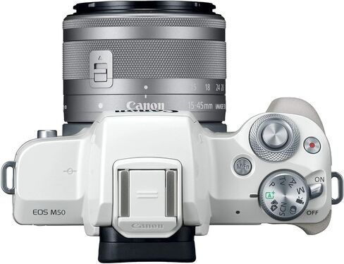 Canon EOS M50 Mirrorless Camera Kit W/EF-M15-45MM MONED و 4K VIOLY (WIDE) (متجدد) in Saudi Arabia
