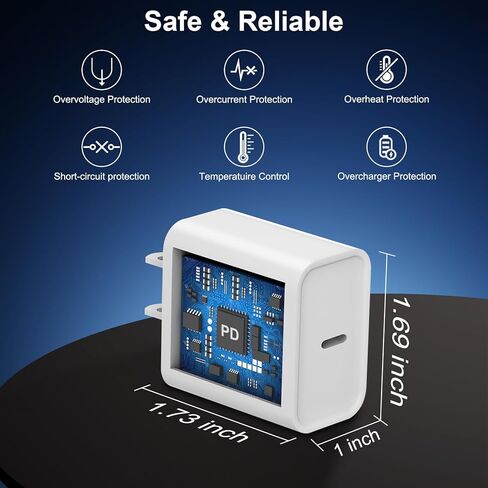 iPhone 17 16 15 Charger Fast Charging ، 3 Pack 10ft Pd 20W USB C Charger with Lightning Cord & USB C Cable Type C Chargers for iPhone 17/17 Pro/17 Pro Max/16/16 Plus/16 Pro/16 Pro Max/15/14/13 in Kuwait