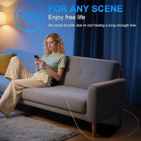 iPhone 17 16 15 Charger Fast Charging ، 3 Pack 10ft Pd 20W USB C Charger with Lightning Cord & USB C Cable Type C Chargers for iPhone 17/17 Pro/17 Pro Max/16/16 Plus/16 Pro/16 Pro Max/15/14/13 in Kuwait