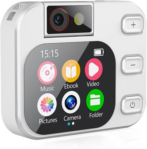 64GB MP3 Player with Bluetooth and 180° Camera Portable MP3 Music Player 2.01" Touch Screen HiFi Lossless Sound Music Audio Player with Built-in Speaker Voice Recorder FM Radio Earphone Jack in Saudi Arabia