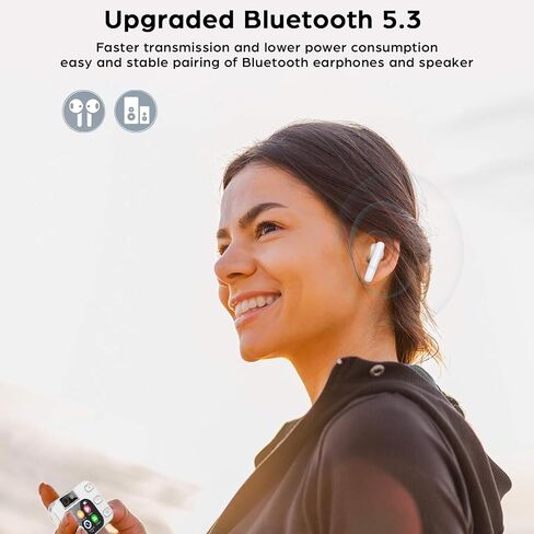 64GB MP3 Player with Bluetooth and 180° Camera Portable MP3 Music Player 2.01" Touch Screen HiFi Lossless Sound Music Audio Player with Built-in Speaker Voice Recorder FM Radio Earphone Jack in Saudi Arabia