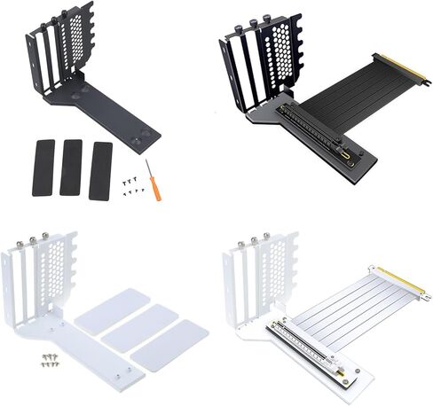 قوس تصاعد GPU العمودي PCIE3.0 x16 شريحة فتحة مع ضبط tooless للألعاب PCIE3.0 ملحق متوافق in Kuwait