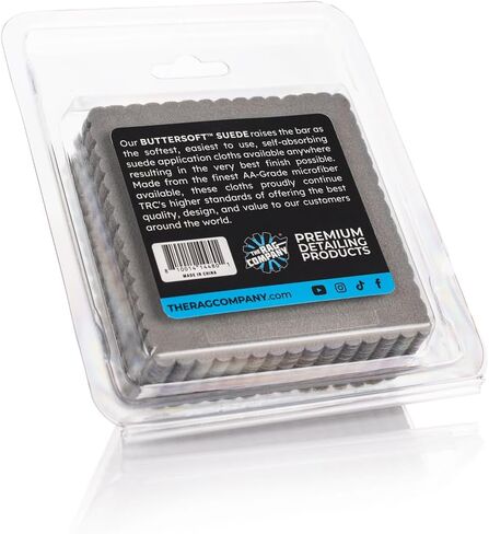 The Rag Company - Wrap N' Tuck Suede Coating Applicator Kit - Ultra Soft and Smooth Applicator for Spreading and Leveling Exterior Coatings - Reusable Foam Tool and Super Soft Suede Cloths in Saudi Arabia