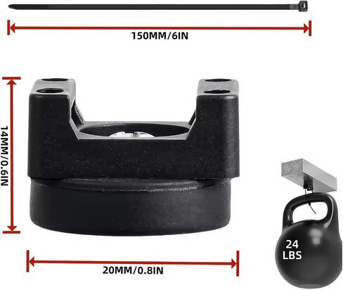 Heavy-Duty Magnetic Zip Tie Mounts,10Pcs Multipurpose Cable Holder with Nylon Cable Ties (50 Pieces) for Efficient Wire Management in Saudi Arabia